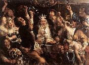 JORDAENS, Jacob The King Drinks s china oil painting reproduction